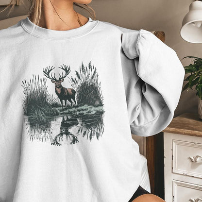 Deer Sublimation Design, Hunting PNG - 300 DPI Design for T-Shirt