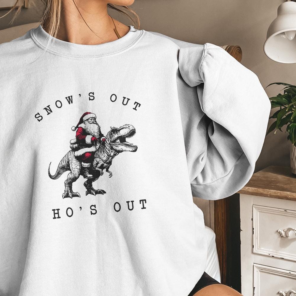 Snow's Out Ho's Out Png, Funny Santa Png - 300 DPI Design for T-Shirt