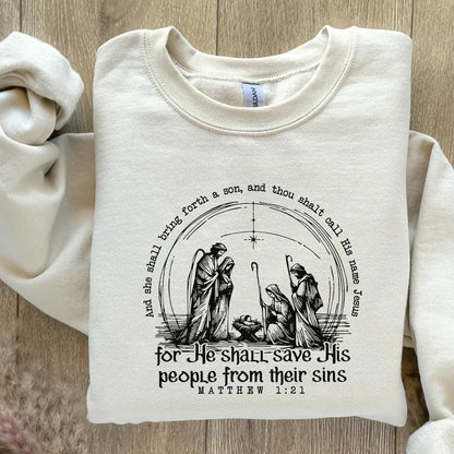 Christian Christmas PNG, Nativity Scene - 300 DPI Design for T-Shirt