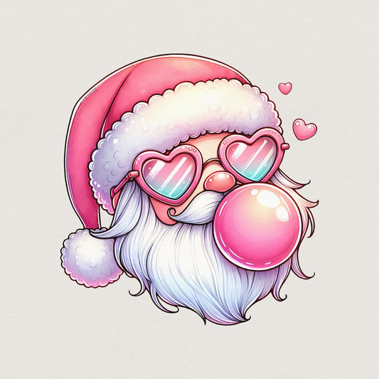Retro Santa Christmas PNG, Vintage Santa Digital Download - 300 DPI