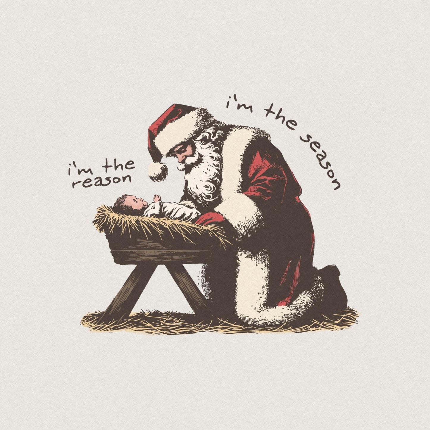 Jesus is the Reason Png, Christian Christmas Png - 300 DPI Design for