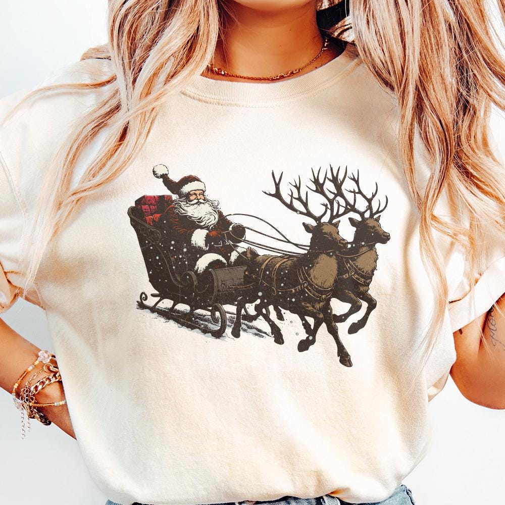 Santa Western Christmas PNG, Sublimation Design - 300 DPI Design for