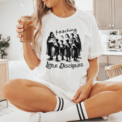 Teach Tiny Disciples png PNG, Christian Teacher Digital Download - 300