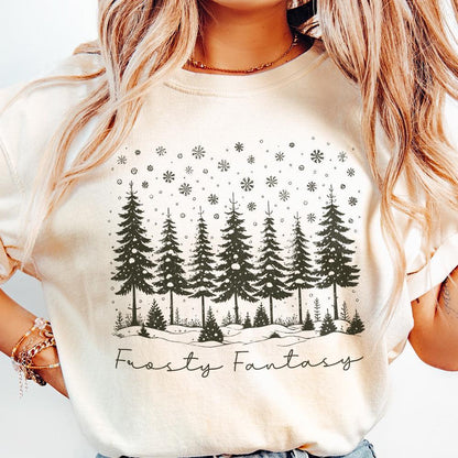 Frosty Fantasy Png, Winter png - 300 DPI Design for T-Shirt