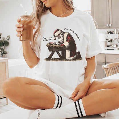 Jesus is the Reason Png, Christian Christmas Png - 300 DPI Design for