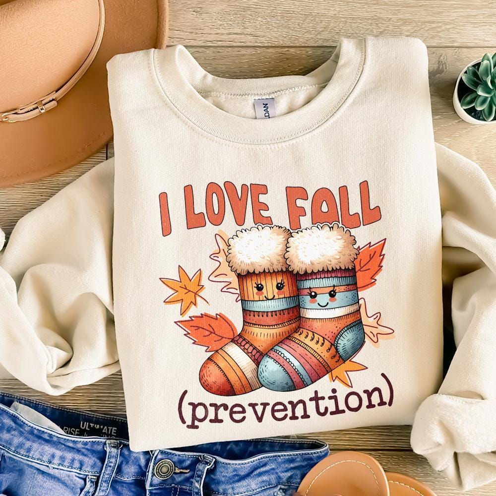 I Love Fall Prevention PNG, Retro Fall Nurse Png - 300 DPI Design for