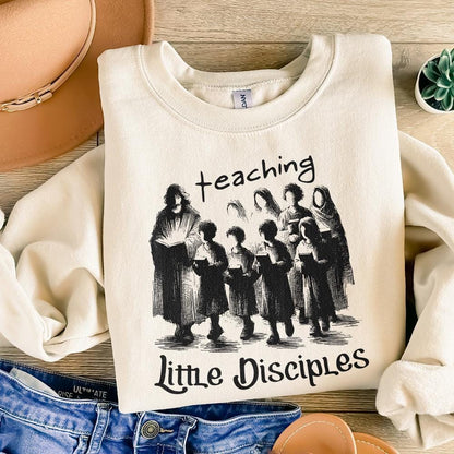 Teach Tiny Disciples png PNG, Christian Teacher Digital Download - 300