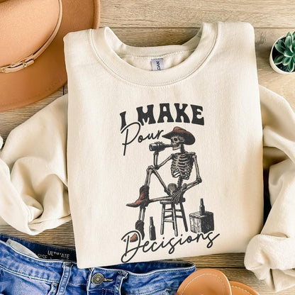 I make Pour Decisions PNG, Vintage Art - 300 DPI Design for T-Shirt