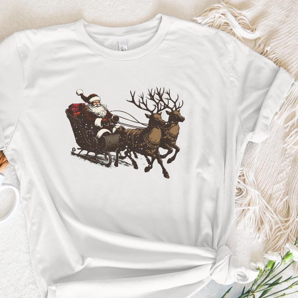Santa Western Christmas PNG, Sublimation Design - 300 DPI Design for