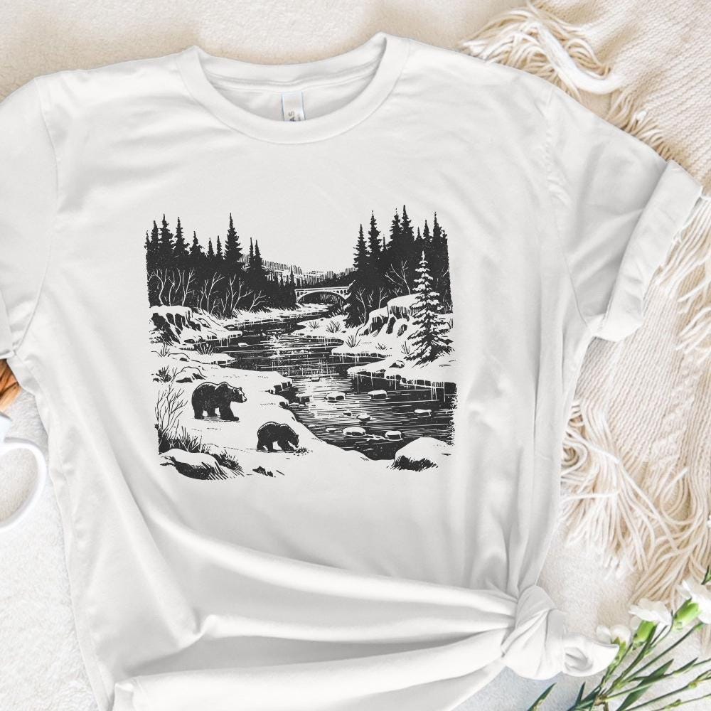 Grizzly Bear Clipart, Bear PNG - 300 DPI Design for T-Shirt