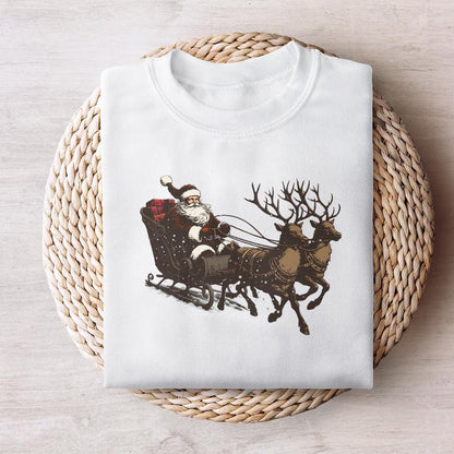 Santa Western Christmas PNG, Sublimation Design - 300 DPI Design for