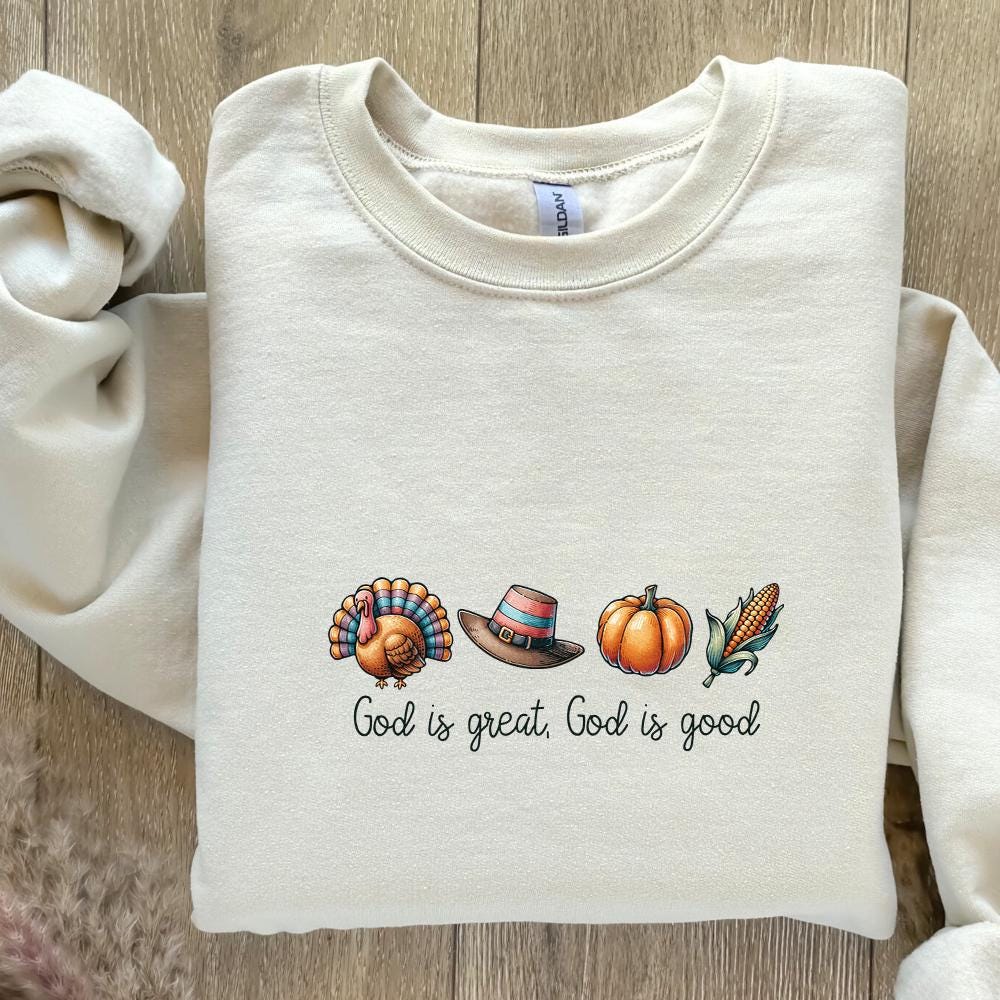 God is Great God is Good PNG, Instant Download - 300 DPI Design for T-Shirt