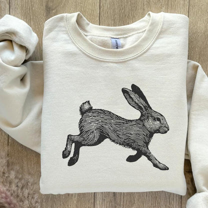 Cute Bunny Sillhouette Png, Adult Easter Png - 300 DPI Design for T-Shirt