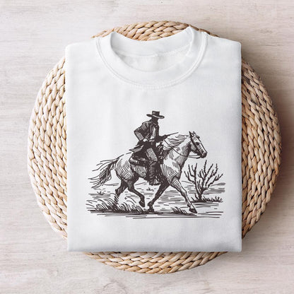 Cowboy in Desert PNG, Western Sublimation Design - 300 DPI Design for