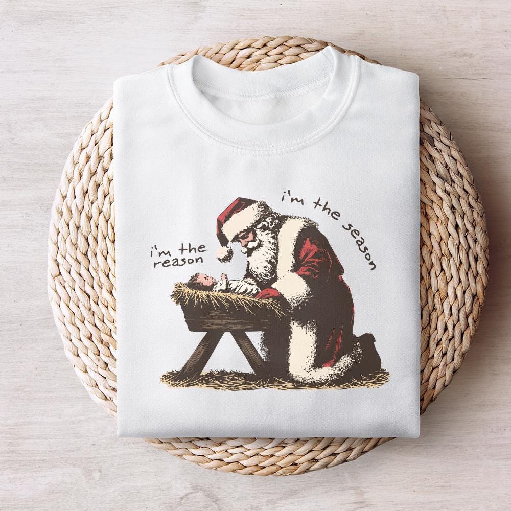 Jesus is the Reason Png, Christian Christmas Png - 300 DPI Design for