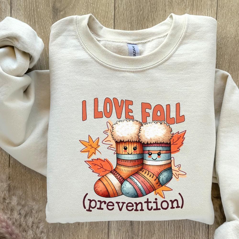 I Love Fall Prevention PNG, Retro Fall Nurse Png - 300 DPI Design for