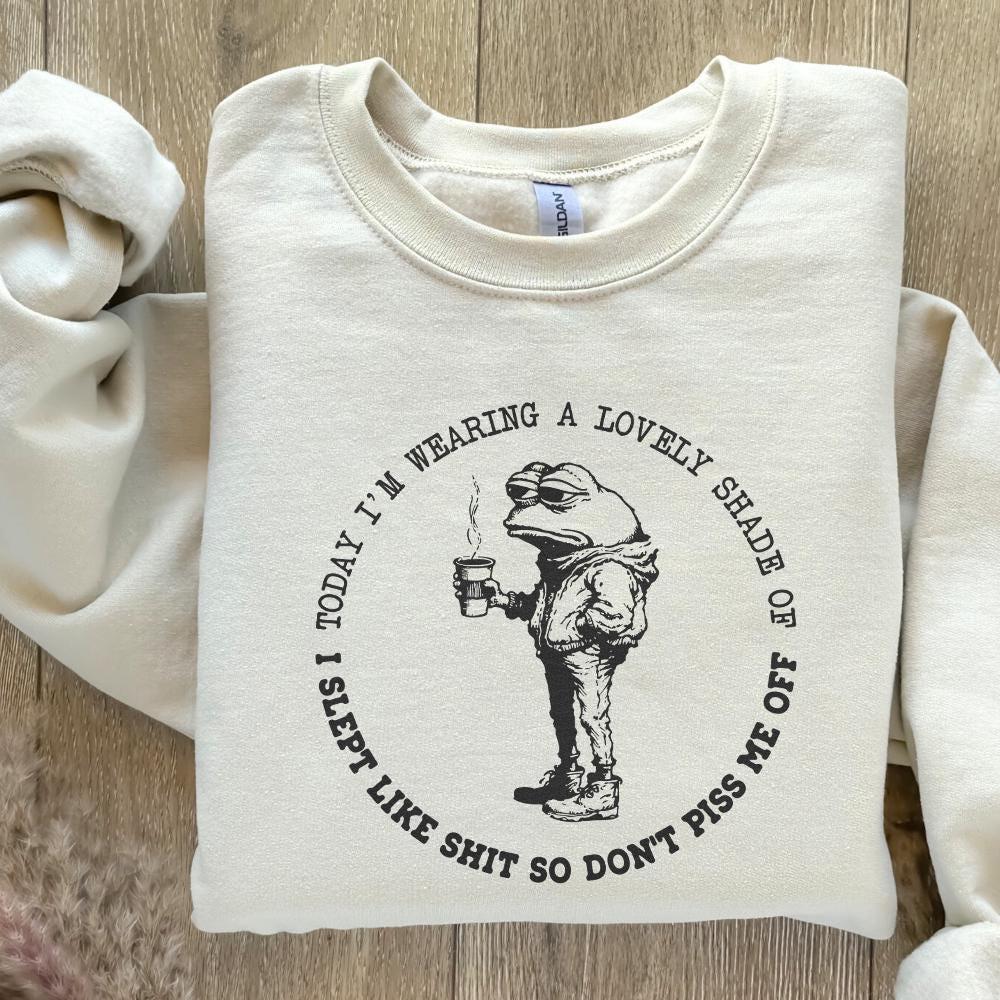 Sarcastic I Slept Like Shit, Don't Piss Me Off - 300 DPI Design for T-Shirt