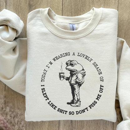 Sarcastic I Slept Like Shit, Don't Piss Me Off - 300 DPI Design for T-Shirt