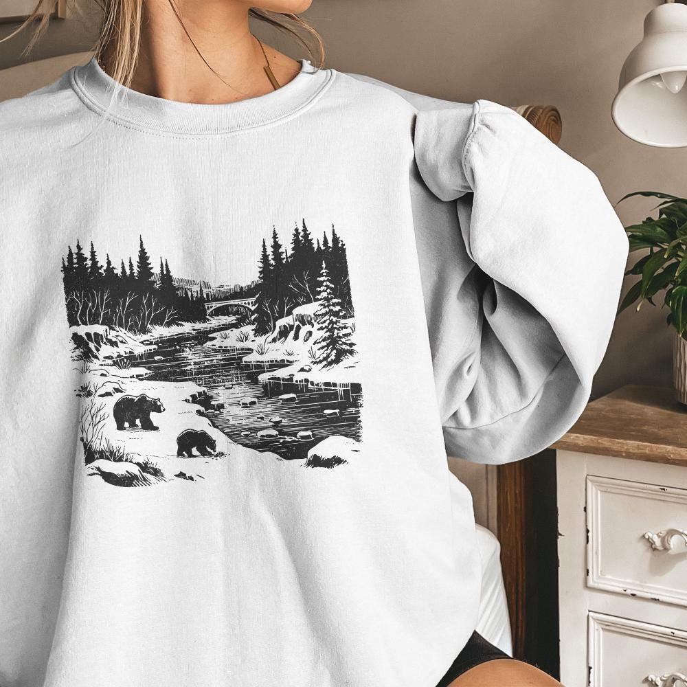 Grizzly Bear Clipart, Bear PNG - 300 DPI Design for T-Shirt