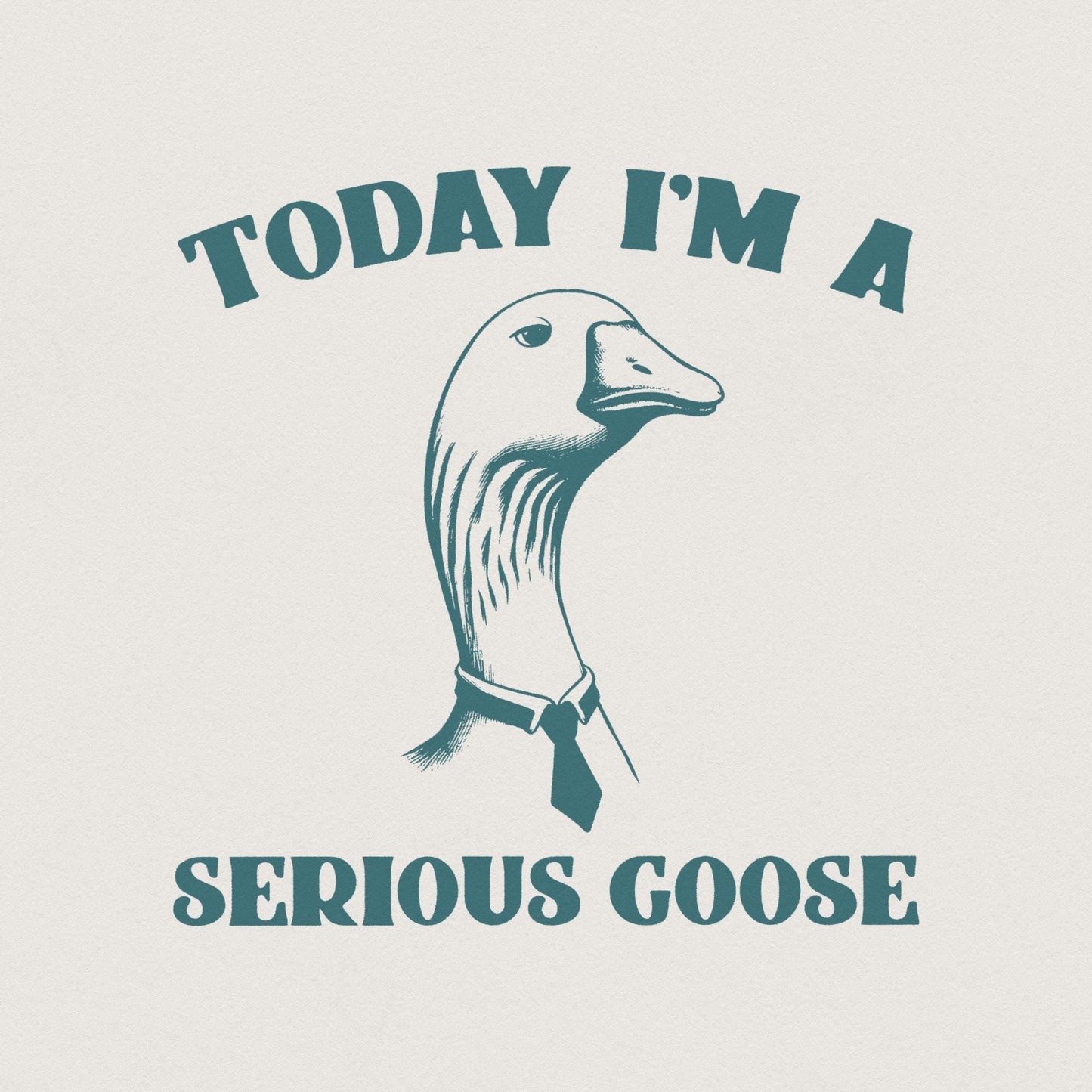 Serious Goose PNG, Silly Goose Era - 300 DPI Design for T-Shirt