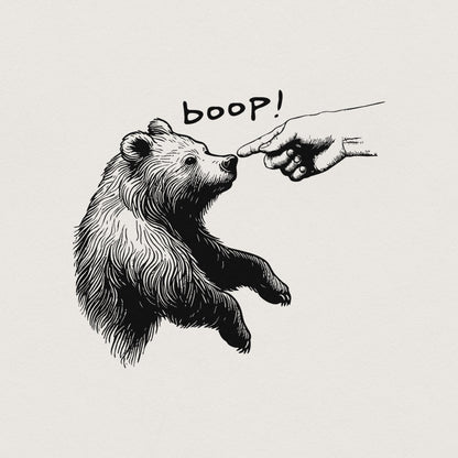 Boop Bear PNG, Grizzly Bear png - 300 DPI Design for T-Shirt