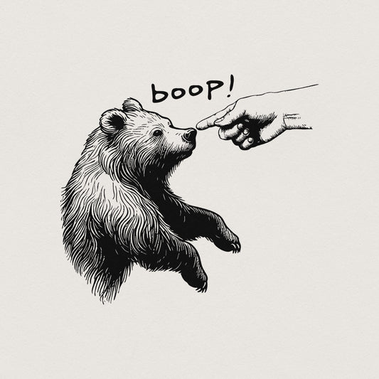 Boop Bear PNG, Grizzly Bear png - 300 DPI Design for T-Shirt