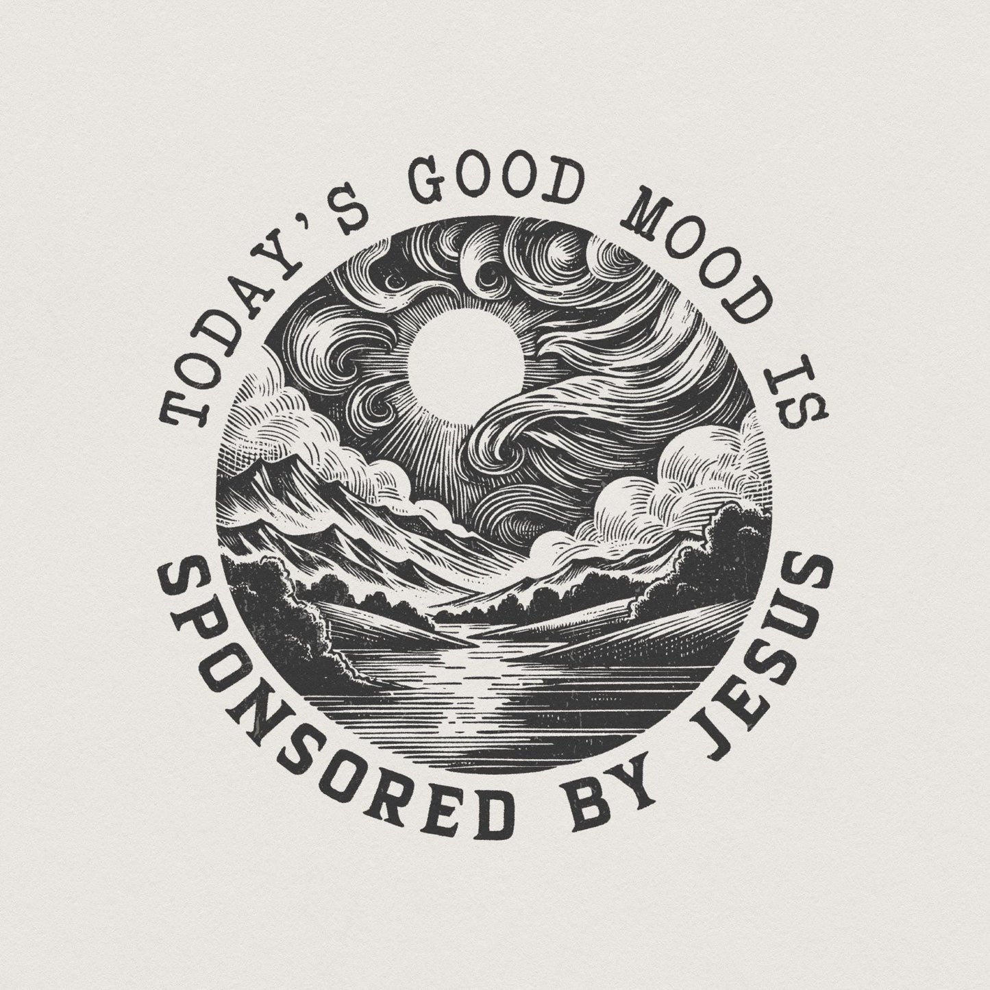 Sponsored by Jesus PNG png, Christian png PNG - 300 DPI Design for T-Shirt