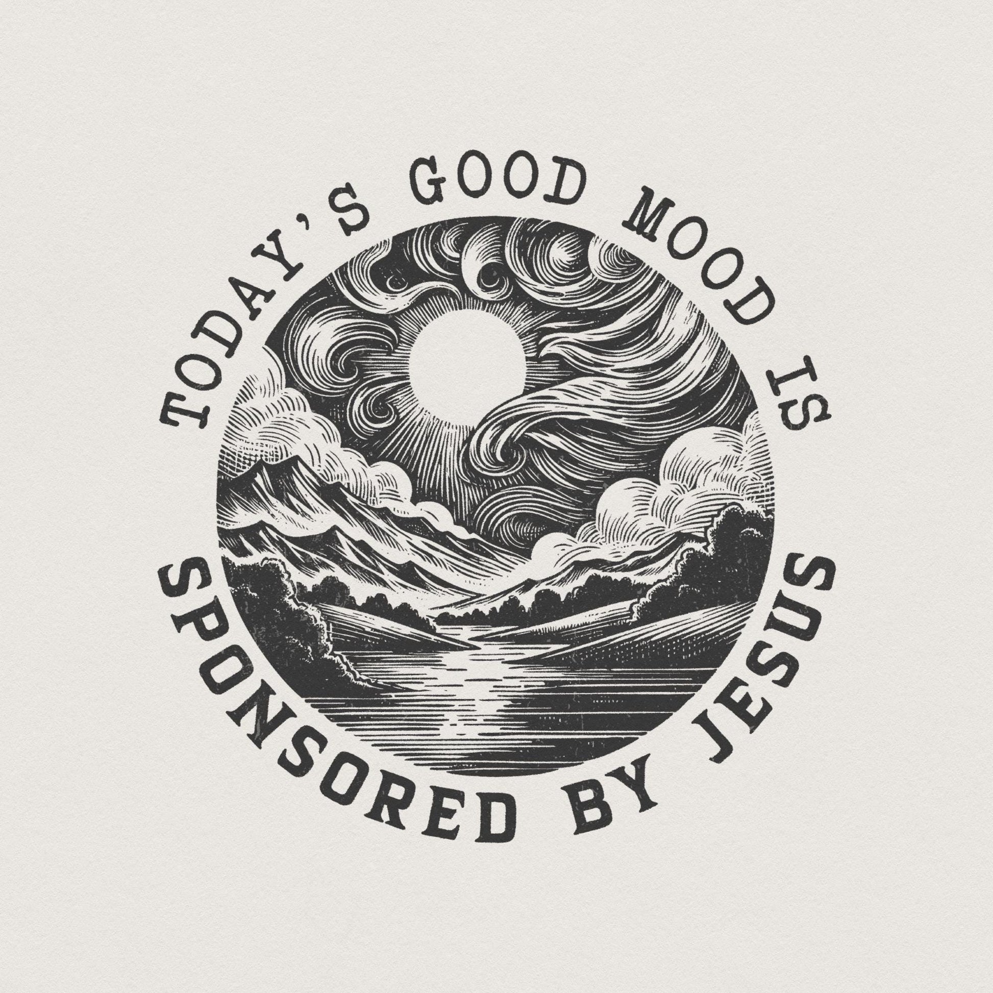 Sponsored by Jesus PNG png, Christian png PNG - 300 DPI Design for T-Shirt