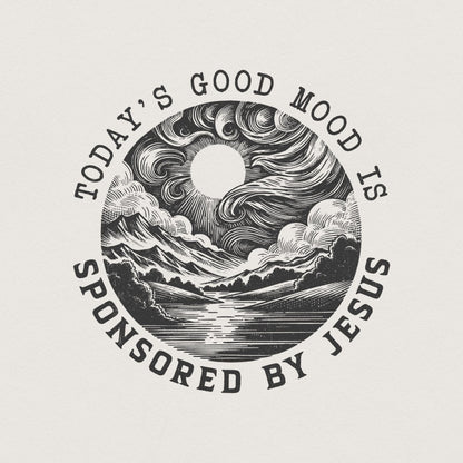 Sponsored by Jesus PNG png, Christian png PNG - 300 DPI Design for T-Shirt