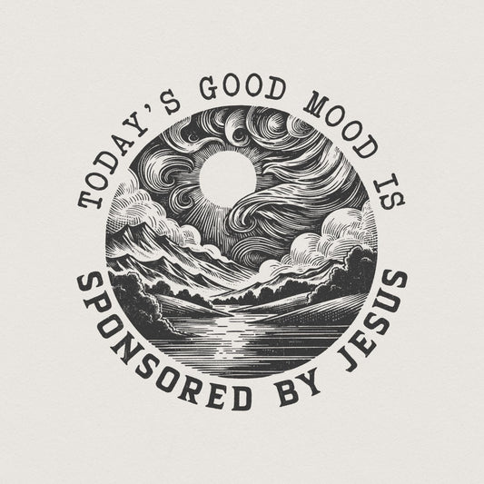 Sponsored by Jesus PNG png, Christian png PNG - 300 DPI Design for T-Shirt