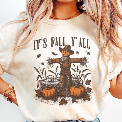 Its Fall Yall PNG, Fall Digital Download - 300 DPI Design for T-Shirt