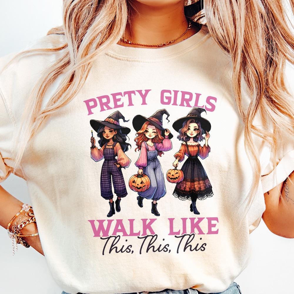 Pretty Girls Png, Halloween Png - 300 DPI Design for T-Shirt