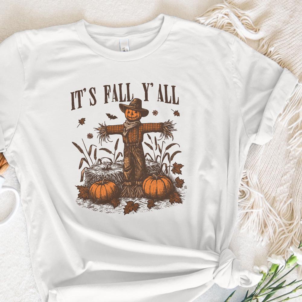 Its Fall Yall PNG, Fall Digital Download - 300 DPI Design for T-Shirt