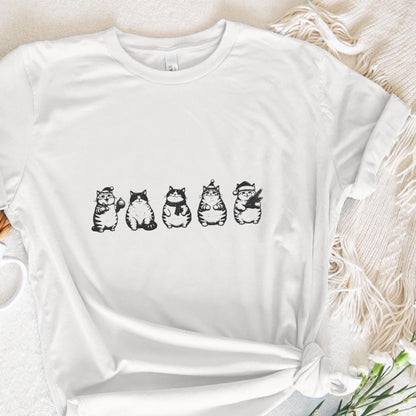 Meowy Christmas PNG, Retro Christmas Cat Design - 300 DPI Design for