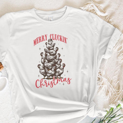 Merry Cluckin' Christmas Png, Christmas Farmhouse Png - 300 DPI Design