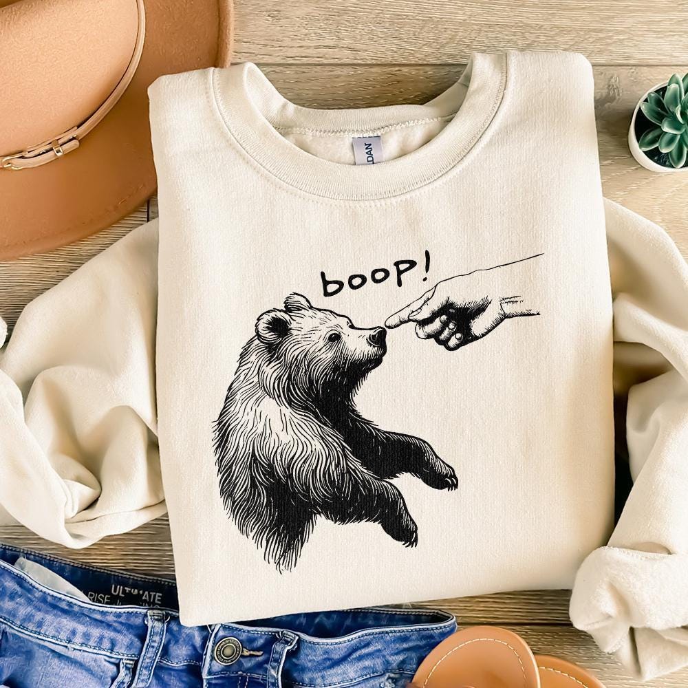 Boop Bear PNG, Grizzly Bear png - 300 DPI Design for T-Shirt