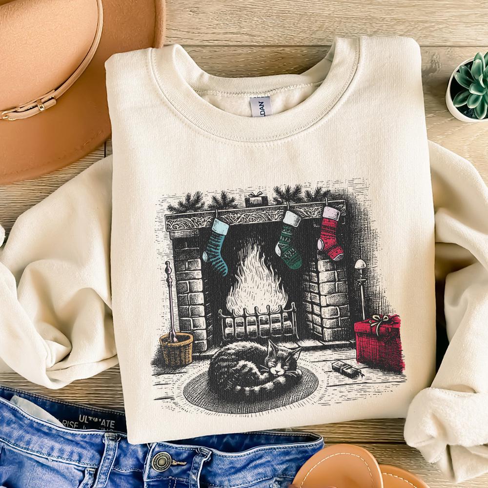 Meowy Christmas Png, Funny Christmas Png - 300 DPI Design for T-Shirt