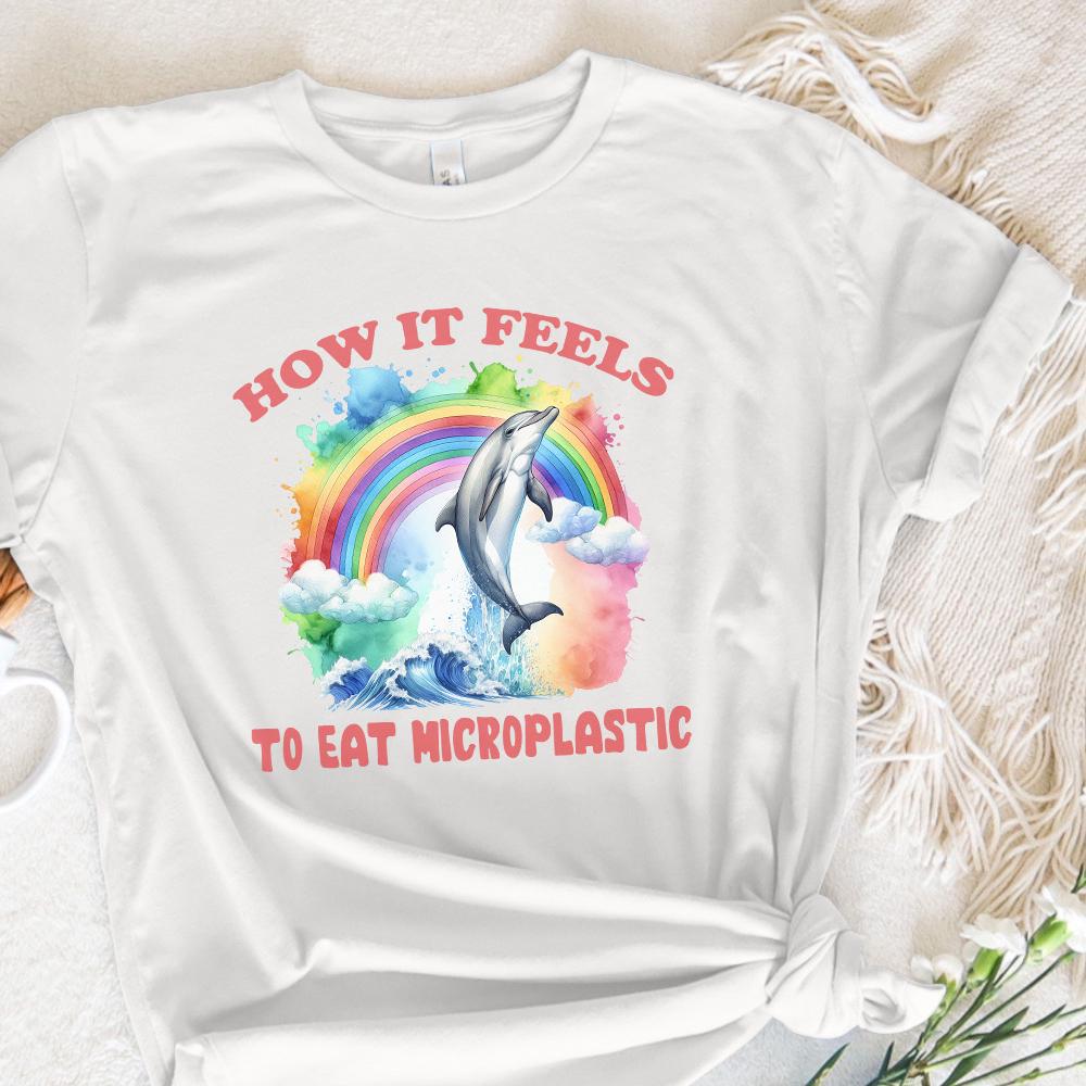 How it Feels to Eat Microplastic PNG, Sarcastic Download Art - 300 DPI