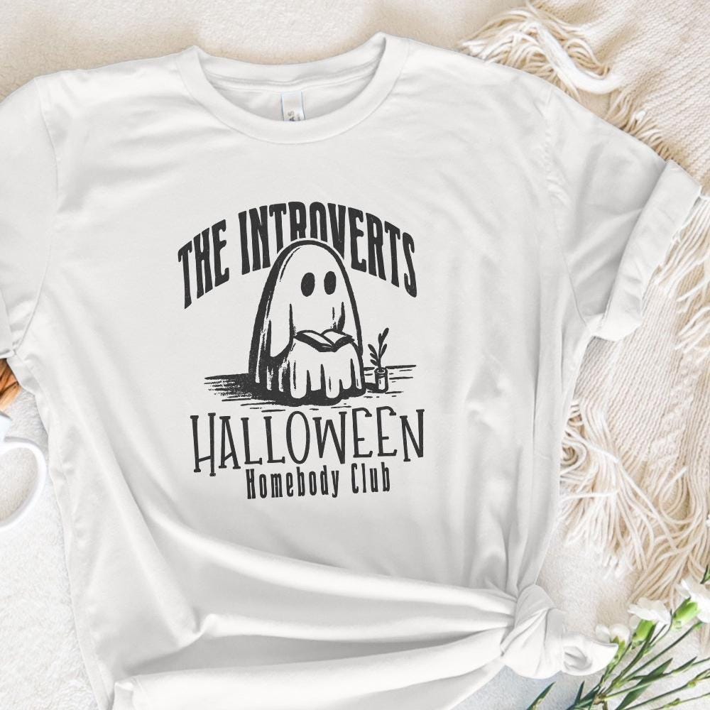 Vintage Halloween Homebody Club PNG, Retro Mid Century Modern Introvert