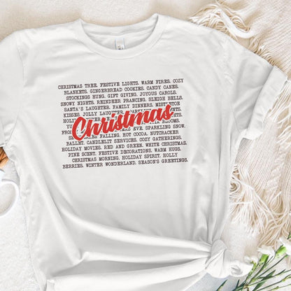 Christmas Words PNG, Merry Christmas png - 300 DPI Design for T-Shirt