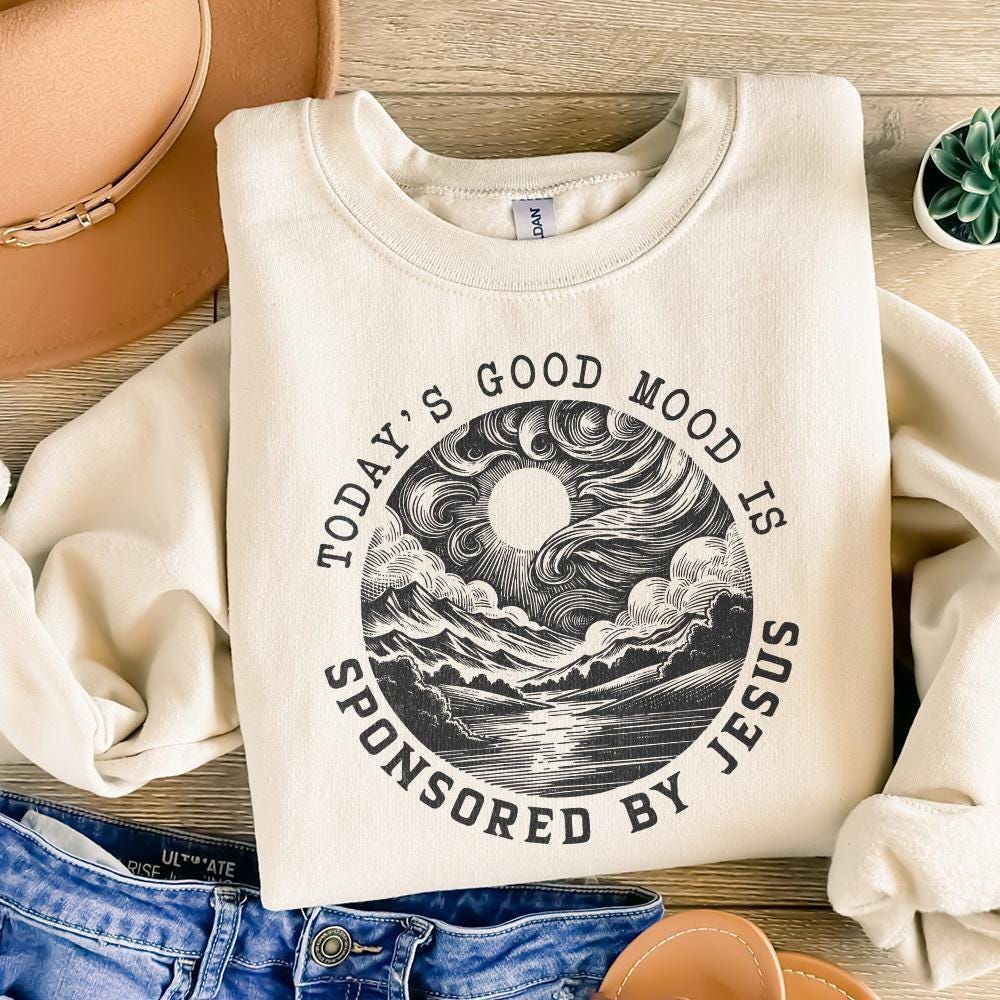 Sponsored by Jesus PNG png, Christian png PNG - 300 DPI Design for T-Shirt