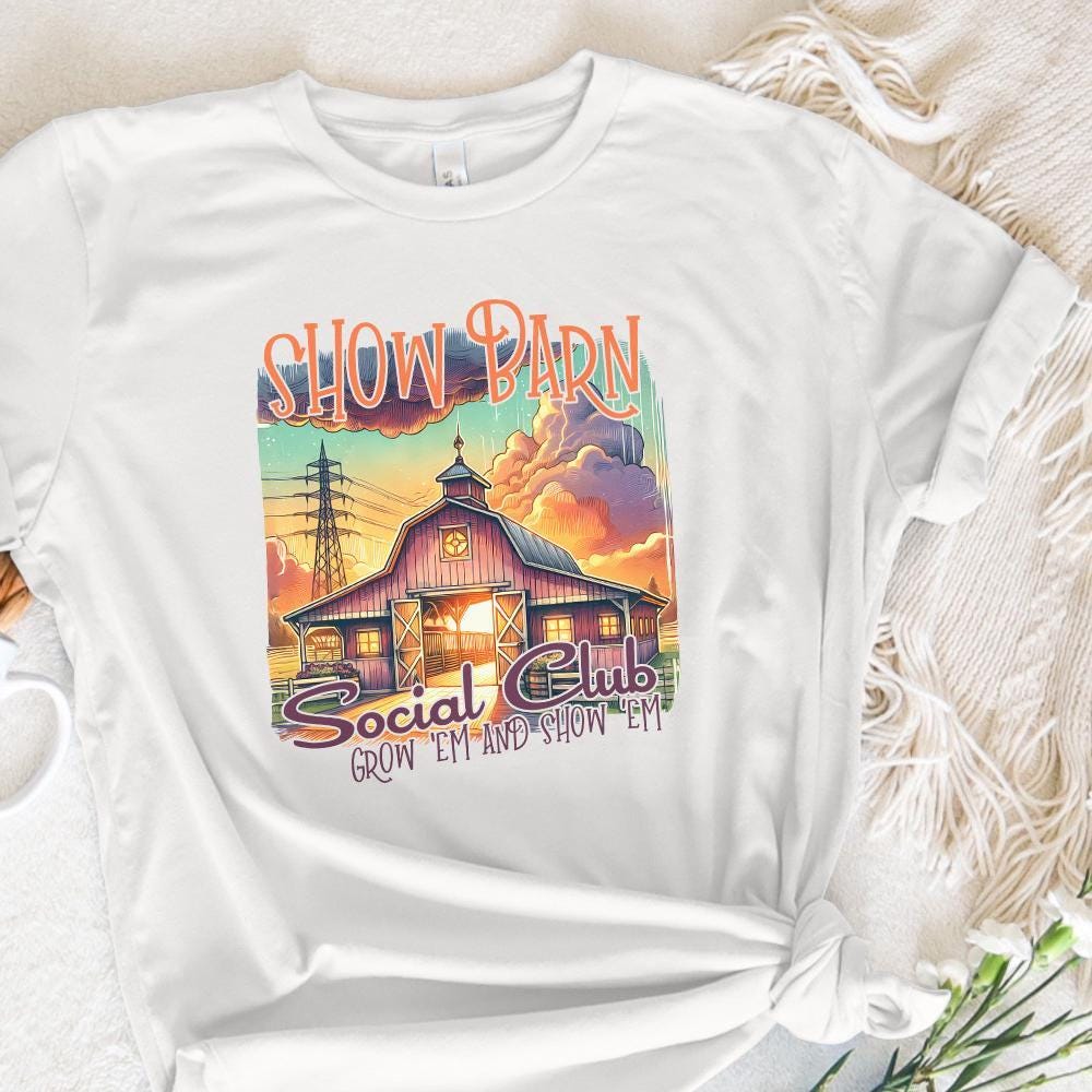 Show Barn Social Club PNG, Stock Show PNG - 300 DPI Design for T-Shirt