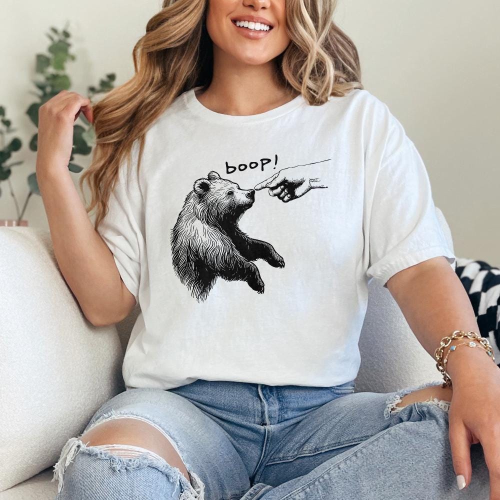 Boop Bear PNG, Grizzly Bear png - 300 DPI Design for T-Shirt