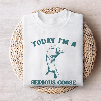 Serious Goose PNG, Silly Goose Era - 300 DPI Design for T-Shirt