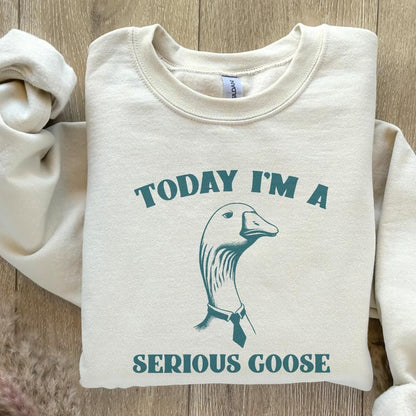 Serious Goose PNG, Silly Goose Era - 300 DPI Design for T-Shirt