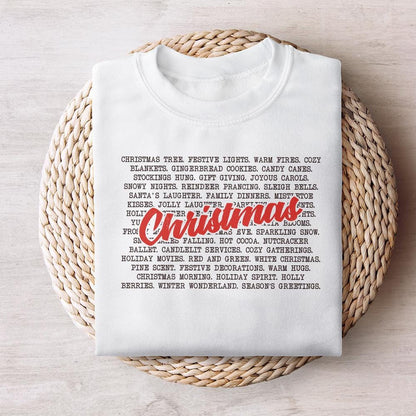 Christmas Words PNG, Merry Christmas png - 300 DPI Design for T-Shirt