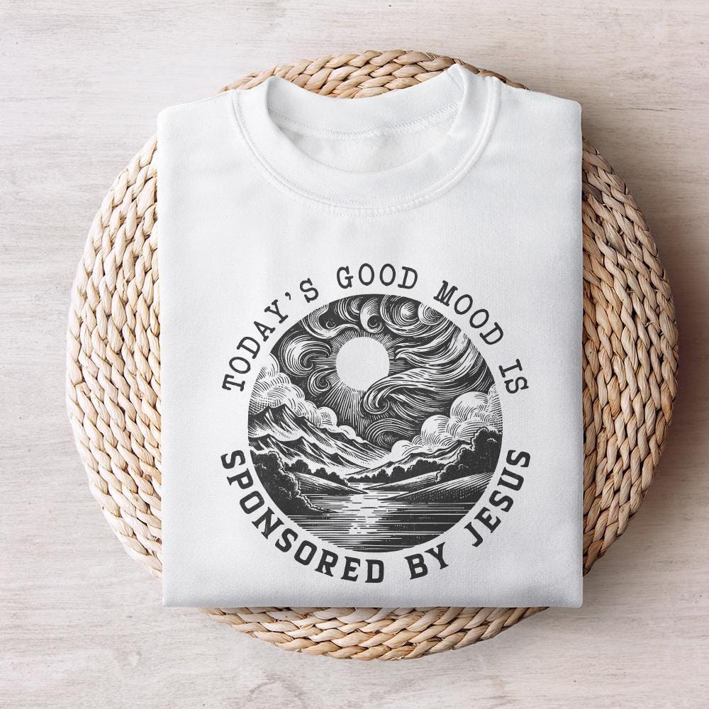 Sponsored by Jesus PNG png, Christian png PNG - 300 DPI Design for T-Shirt