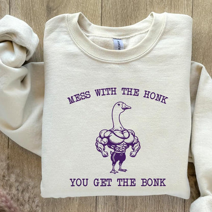 Mess With The Honk You Get The Bonk PNG, Funny Goose PNG - 300 DPI Design