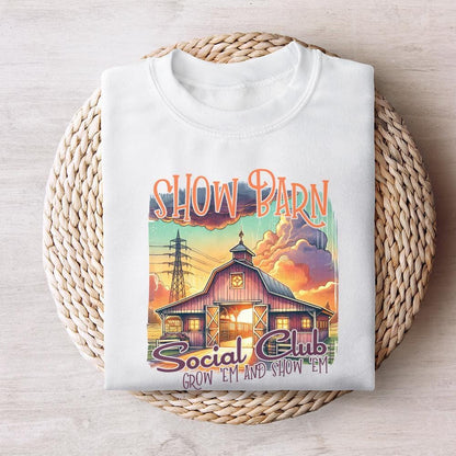 Show Barn Social Club PNG, Stock Show PNG - 300 DPI Design for T-Shirt