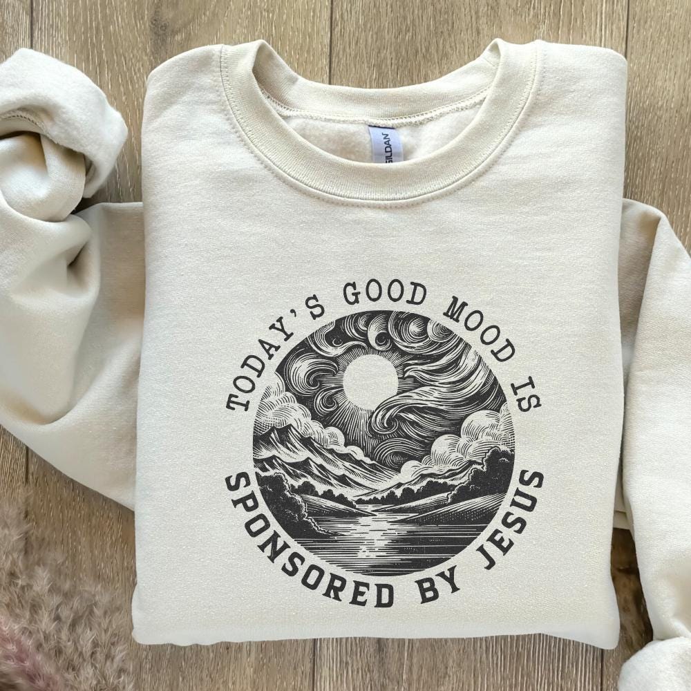 Sponsored by Jesus PNG png, Christian png PNG - 300 DPI Design for T-Shirt